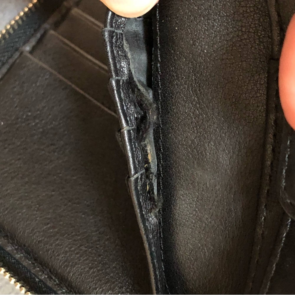 Coach  Black Pebble Leather Wallet - Picture 11 of 12